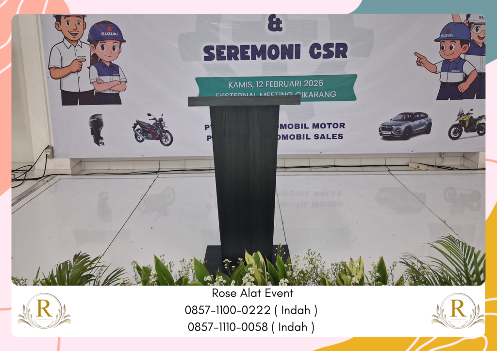 Jasa Sewa Podium Hpl Terbaik Area Sekitar Bandung