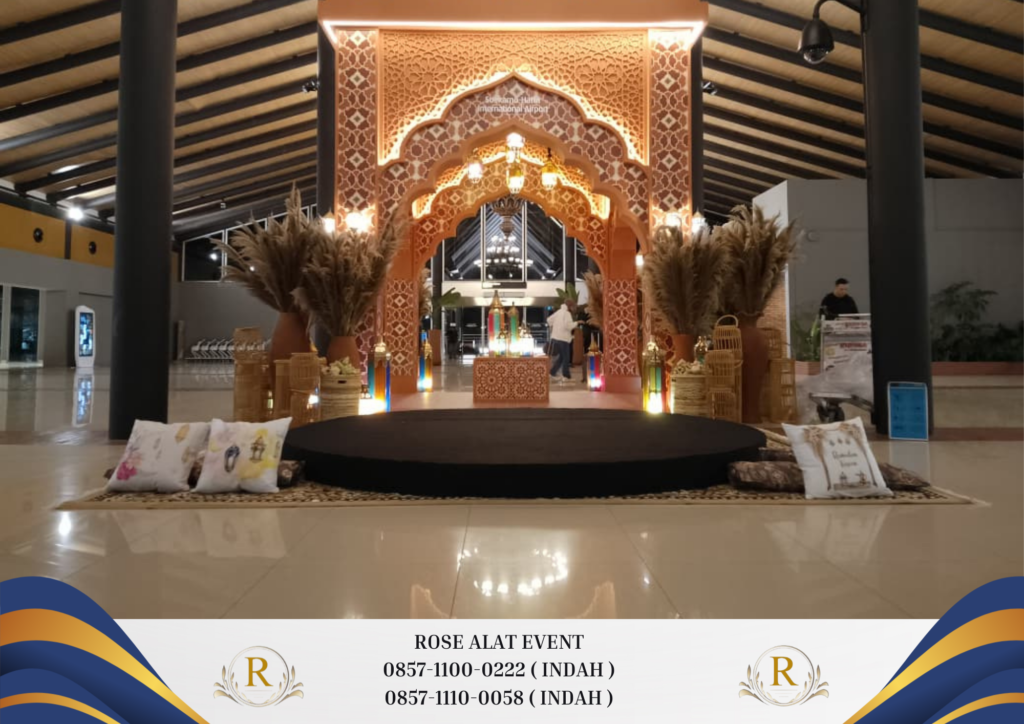 Rental Table Stage Karpet Buana Hitam Event Ramadhan Tanggerang Selatan