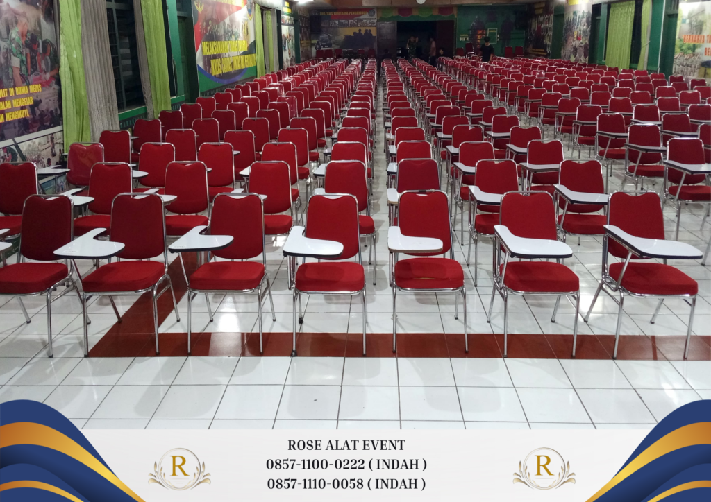Vendor Sewa Kursi Kuliah Merah Mingguan Area Bandung