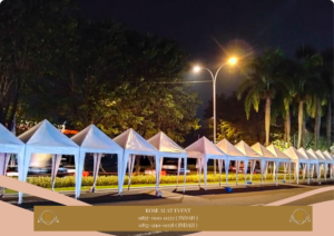 Sewa Tenda Bazar Putih Ukuran 2x2m Area Bekasi