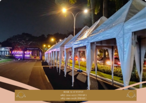 Sewa Tenda Bazar Putih Ukuran 2x2m Area Bekasi