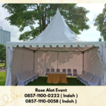 Sewa Tenda Sarnafil Kerucut Atap Putih Untuk Bazar Bekasi