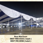 Sewa Tenda Kain Serut Poni Putih Area Bekasi