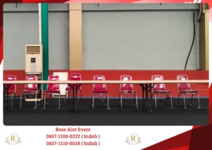 Sewa Kursi Polos Merah Untuk event Bekasi