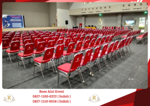 Sewa Kursi Polos Merah Untuk event Bekasi