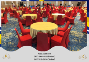 Sewa Kursi Event Berkualitas Cover Merah Ketat Bekasi