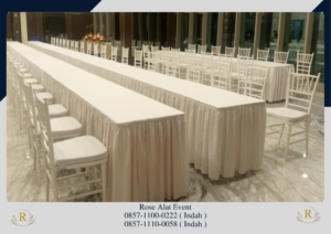 Rental Kursi Tiffany Putih Pita Biru Area Bekasi