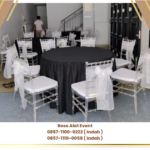 Rental Meja Bulat Kursi Tiffany Acrylic Tangerang Banten