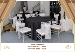 Rental Meja Bulat Kursi Tiffany Acrylic Tangerang Banten