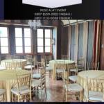 Sewa Meja Bundar Kursi Vip Tiffany Gold Area Bekasi