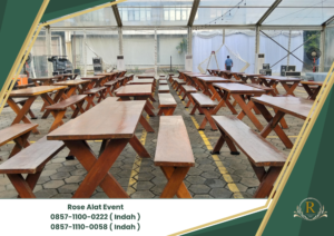 Sewa Bangku Meja Taman Kaki Silang Area Jakarta