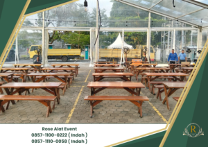 Sewa Bangku Meja Taman Kaki Silang Area Jakarta