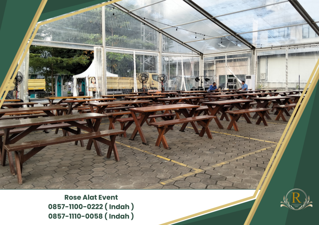 Sewa Bangku Meja Taman Kaki Silang Area Jakarta