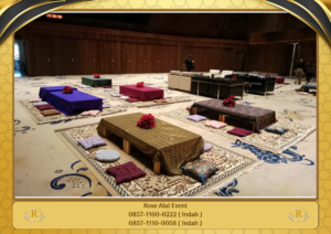 Sewa Meja Lesehan Kotak Bantal Alas Duduk Area Bekasi