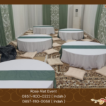 Jasa Sewa Round Table Lesehan Karpet Permadani Cokelat Bekasi
