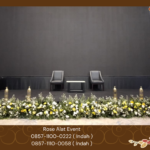 Sewa Panggung Berikut Mini Garden Bunga Segar Area Bekasi