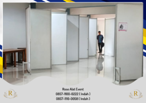 Sewa Partisi Putih Setting Zigzag Area Bekasi