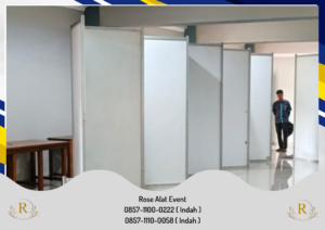 Sewa Partisi Putih Setting Zigzag Area Bekasi