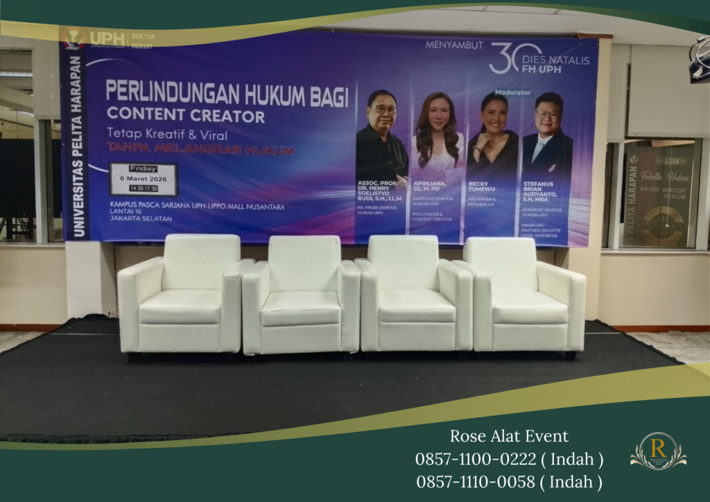 Sewa Sofa Bersih Type Single Dan Double Warna Putih Bekasi