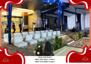 Sewa Sofa Kotak Lesehan Putih Karpet Permadani Hijau Bekasi