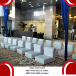 Sewa Sofa Kotak Lesehan Putih Karpet Permadani Hijau Bekasi