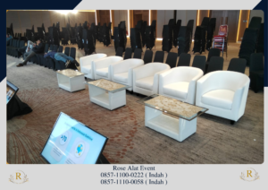 Sewa Sofa Putih Model Oval Area Bekasi