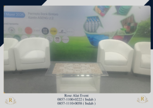 Sewa Sofa Putih Model Oval Area Bekasi