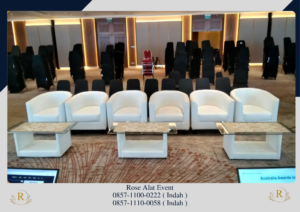 Sewa Sofa Putih Model Oval Area Bekasi