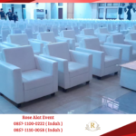 Sewa Tiang Antrian Sofa Meja Kaca Vip Bekasi