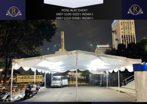 Sewa Tenda Plafon Putih Modelo Gudang Area Bekasi