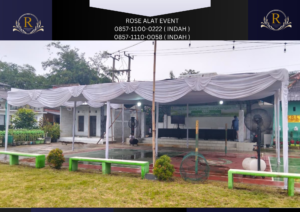 Sewa Tenda Plafon Putih Modelo Gudang Area Bekasi