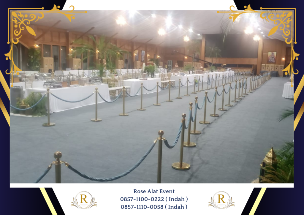 Rental Tiang Antrian Vip Gold Jabodetabek