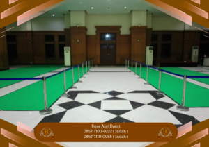 Gudang Sewa Tiang Antrian Type Pita Tarik Biru Bekasi