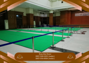 Gudang Sewa Tiang Antrian Type Pita Tarik Biru Bekasi