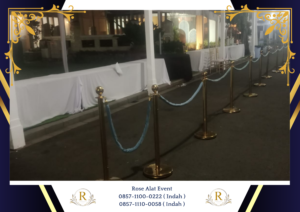 Rental Tiang Antrian Vip Gold Jabodetabek