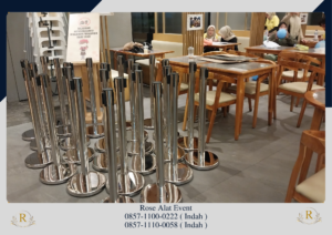 Rental Tiang Antri Stainless Pita Dan Tali Bludru VIP Bekasi