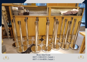 Rental Tiang Antri Stainless Pita Dan Tali Bludru VIP Bekasi