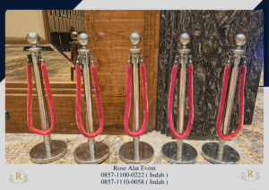 Rental Tiang Antri Stainless Pita Dan Tali Bludru VIP Bekasi