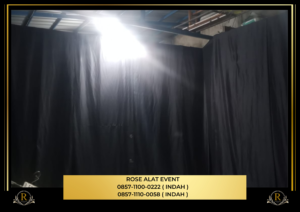 Sewa Tirai Lotto Hitam Area Bekasi