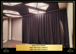 Sewa Tirai Lotto Hitam Area Bekasi