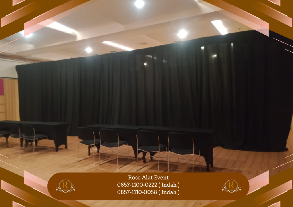 Sewa Tirai Hitam Berkualitas Terbaik Area Sekitar Karawang