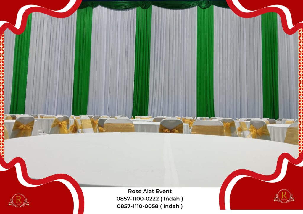 Sewa Tirai Filamin Kursi Meja Bundar Bekasi