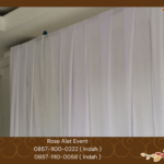 Rental Tirai Putih Bersih Bahan Filamin Terdekat Bekasi