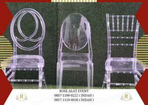 Sewa Kursi Olivia Kursi tiffany Type Acrylic Bening Bekasi