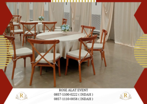Sewa Kursi Cross Back Atau Kursi Silang Bekasi