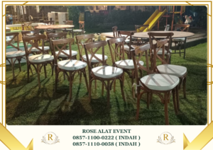 Sewa Kursi Cross Back Kayu Purwakarta Elegan Dan Mewah