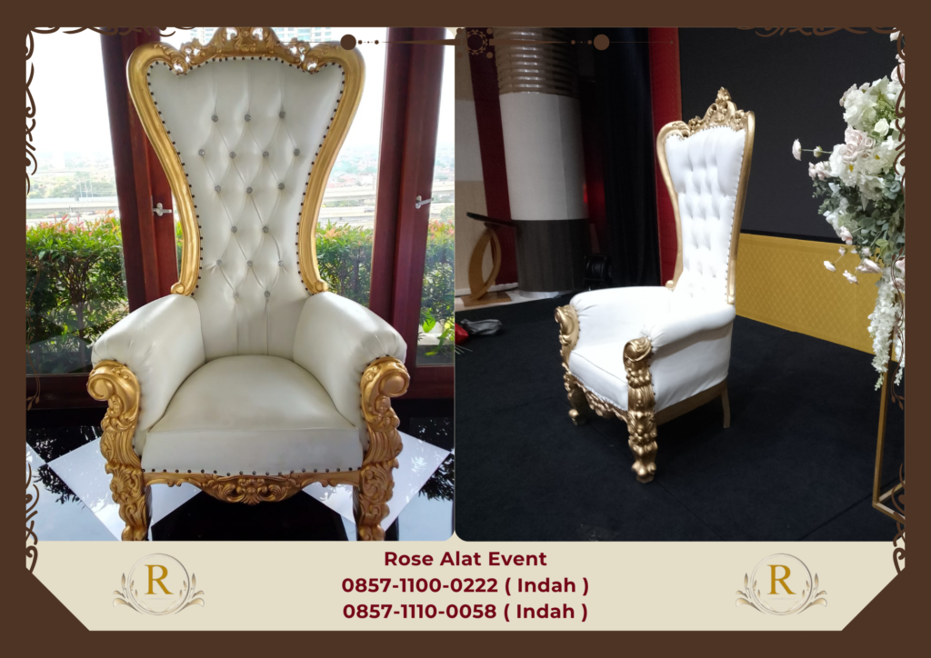 Rental Kursi Syahrini Putih Mewah Tangerang