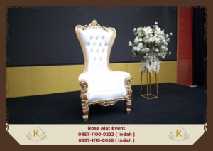 Rental Kursi Syahrini Putih Mewah Tangerang