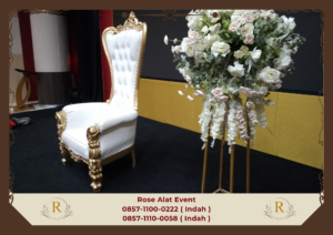 Rental Kursi Syahrini Putih Mewah Tangerang
