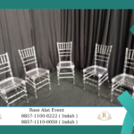 Sewa Kursi Tiffany Acrylic Bening Dan Tiffany Kayu Bekasi